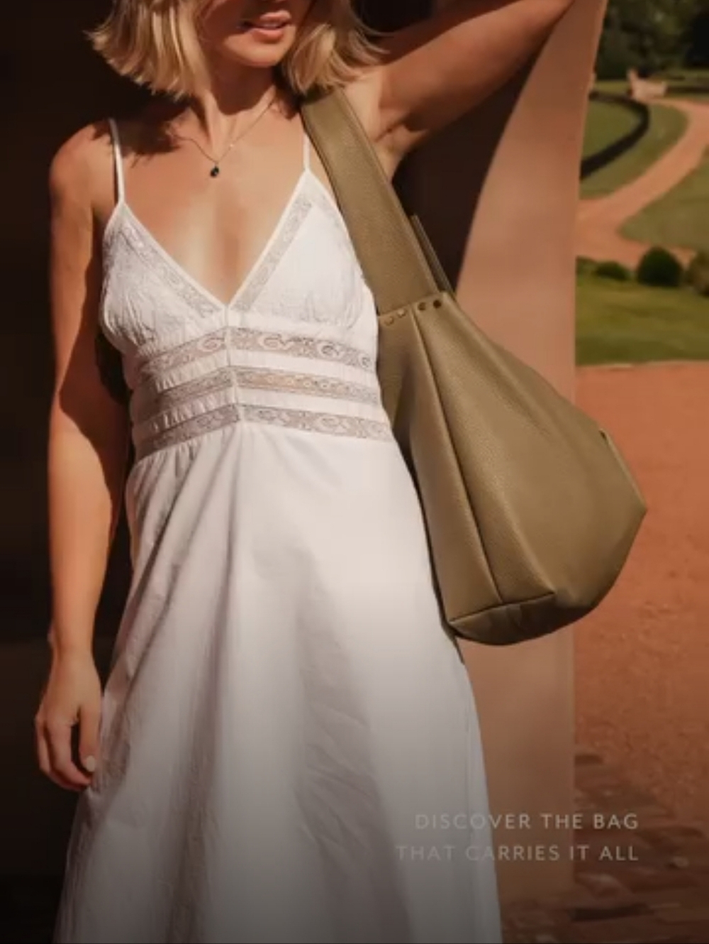 Zara White Cotton Lace Midi Sundress Boho Y2K fairycore Style Medium